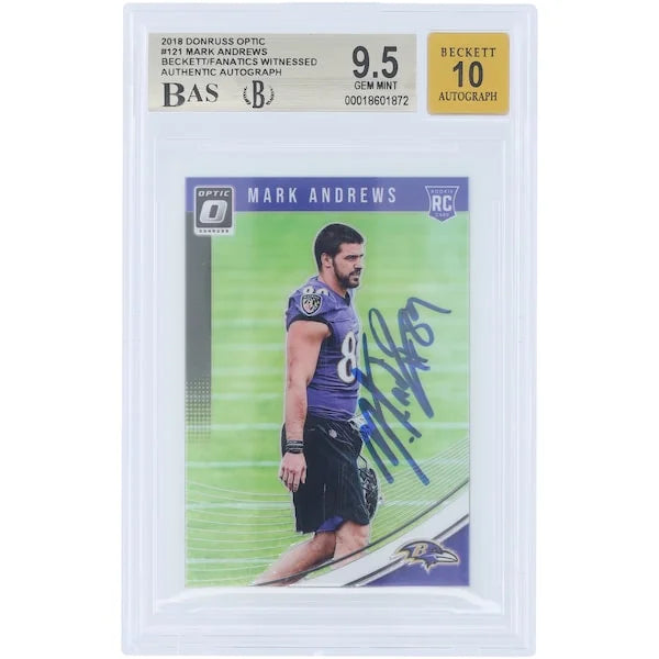 Mark Andrews Signed 2018 Panini Donruss Optic #121 Rookie Card | Graded 9.5
