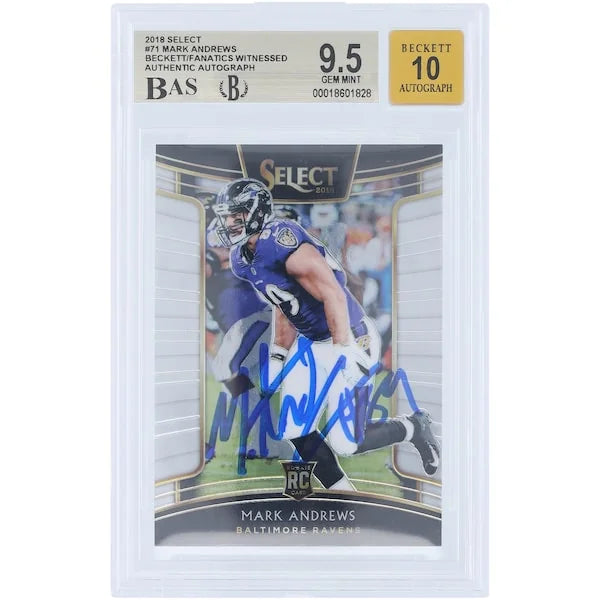 Mark Andrews Signed 2018 Panini Select #71 Rookie Card | BGS 9.5