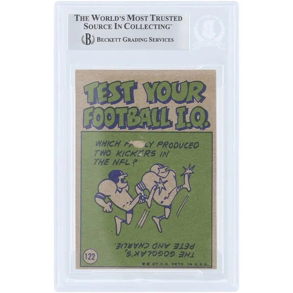 Roger Staubach Signed 1972 Topps Pro Action #122 Rookie Card | Beckett Authenticated