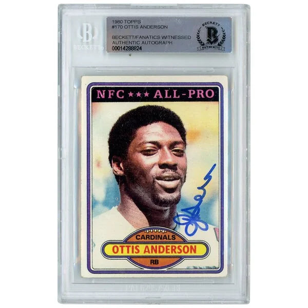 Ottis Anderson Signed 1980 Topps #170 Rookie Card | Authenticated