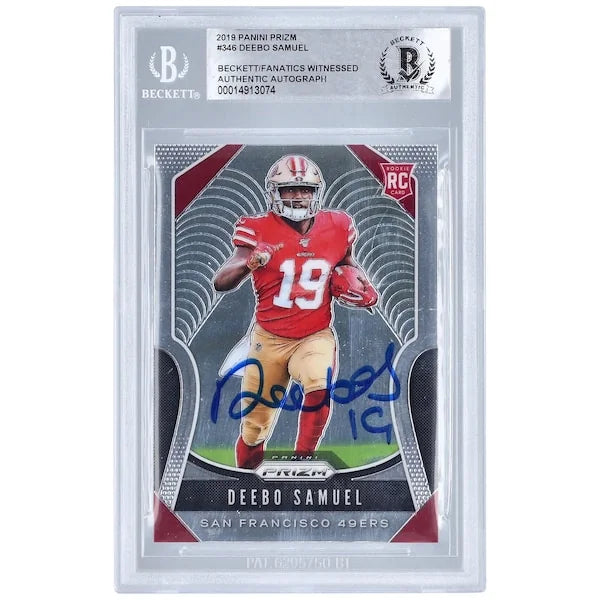 Deebo Samuel Signed 2019 Panini Prizm #346 Rookie Card | Beckett Authenticated