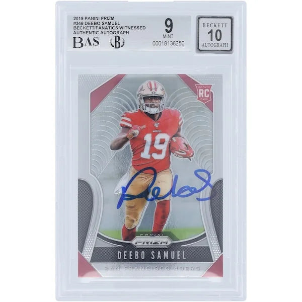 Deebo Samuel Signed 2019 Panini Prizm #346 Rookie Card | Beckett Authenticated
