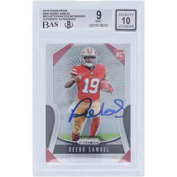 Deebo Samuel Signed 2019 Panini Prizm #346 Rookie Card | Beckett Authenticated
