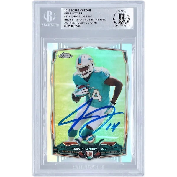 Jarvis Landry Signed 2014 Topps Chrome Refractor #177 Rookie Card | Authenticated