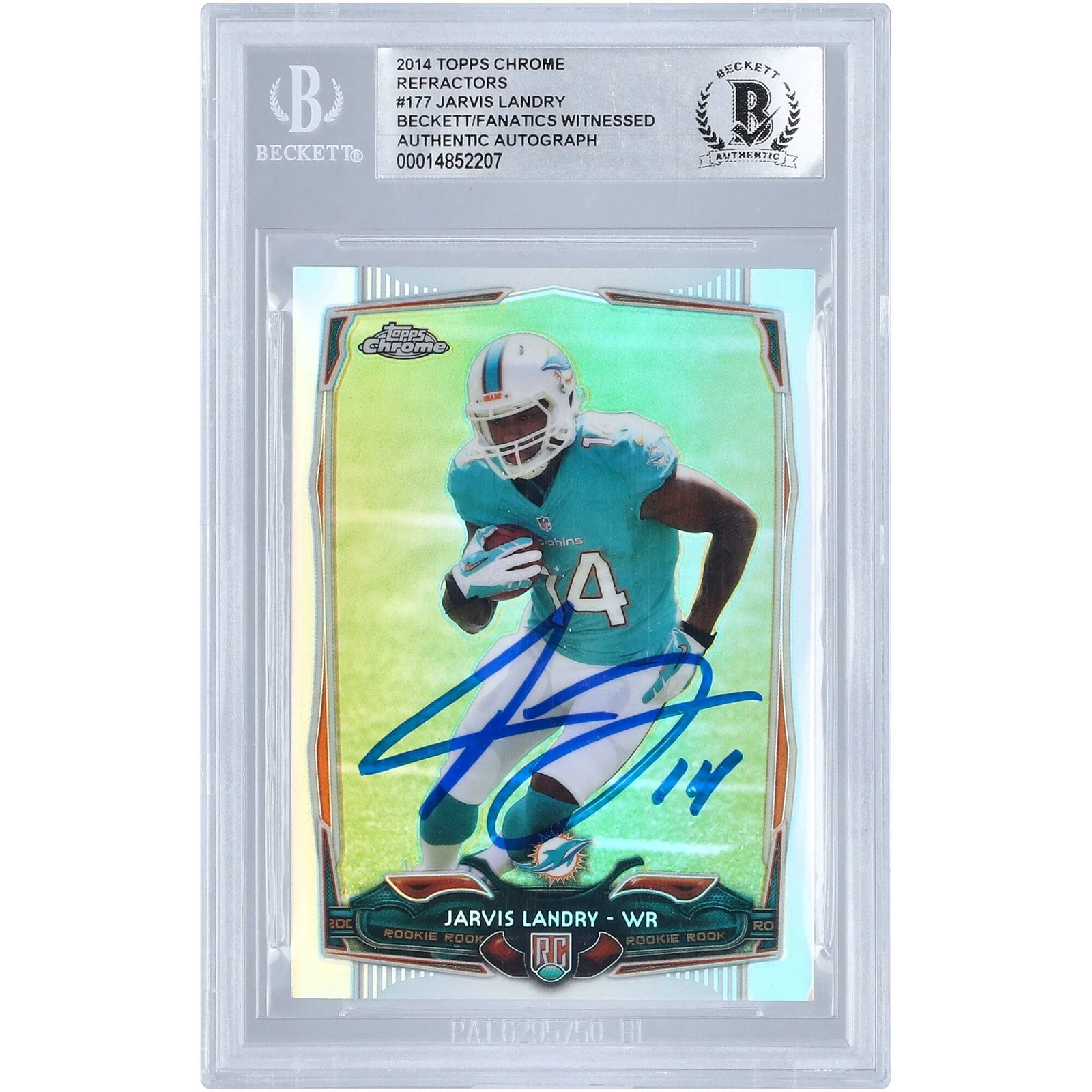 Jarvis Landry Signed 2014 Topps Chrome Refractor #177 Rookie Card | Authenticated