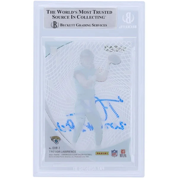 Trevor Lawrence Signed 2021 Panini Chronicles Clear Vision #CVR-1 | 2021 #1 Pick Inscripti