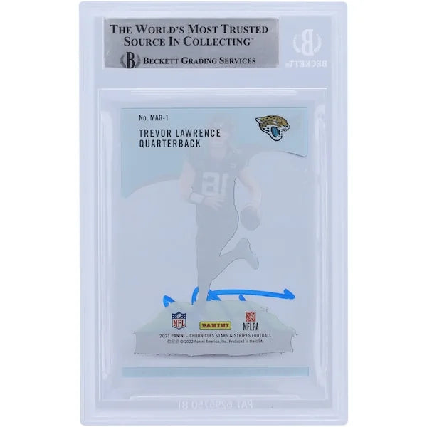 Trevor Lawrence Signed 2021 Panini Chronicles Magnitude Rookie Card | Beckett Witnessed