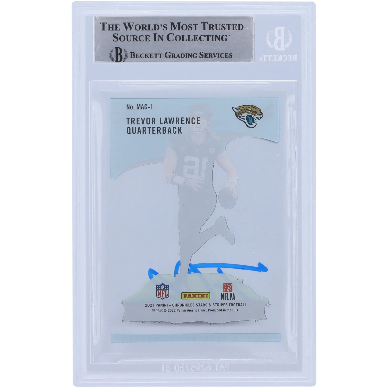 Trevor Lawrence Signed 2021 Panini Chronicles Magnitude Rookie Card | Beckett Witnessed