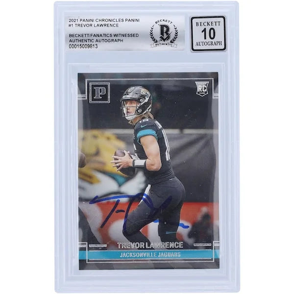 Trevor Lawrence Signed 2021 Panini Chronicles Rookie Card | Graded 10