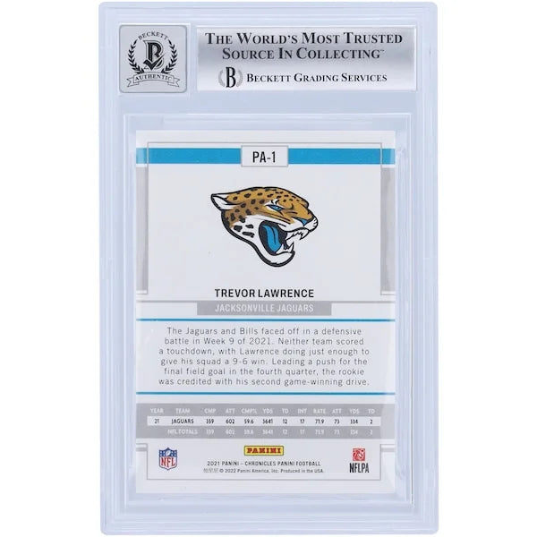 Trevor Lawrence Signed 2021 Panini Chronicles Rookie Card | Graded 10