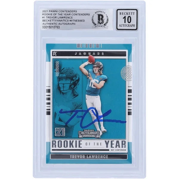 Trevor Lawrence Signed 2021 Panini Contenders Rookie Card | BGS 10