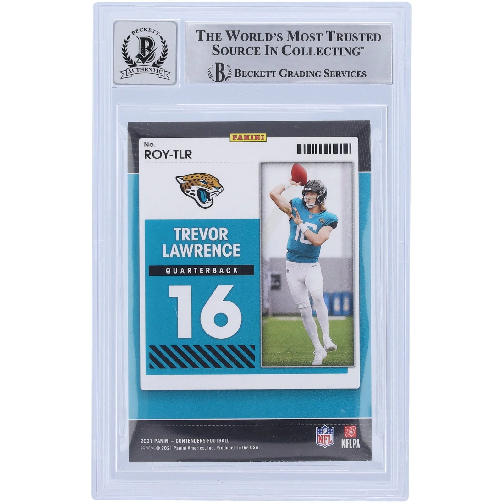 Trevor Lawrence Signed 2021 Panini Contenders Rookie Card | BGS 10