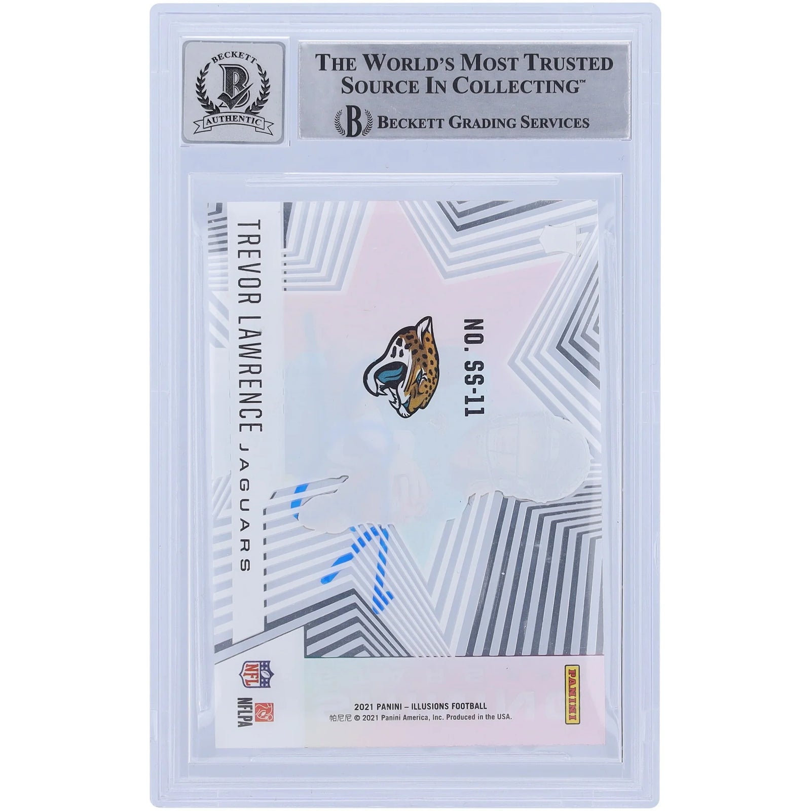 Trevor Lawrence Signed 2021 Panini Illusions Shining Stars Rookie Card | Beckett Graded 10