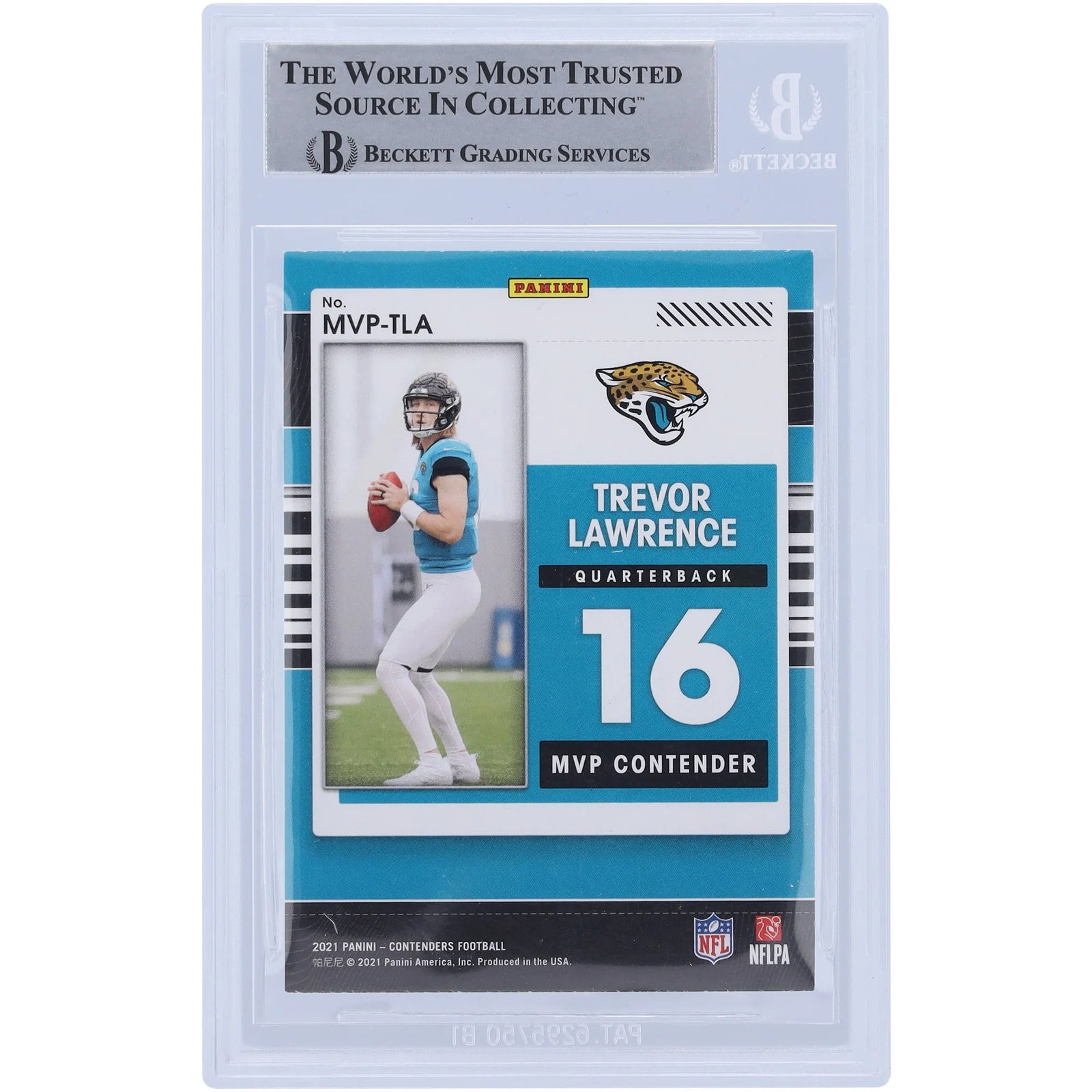 Trevor Lawrence Signed 2021 Panini MVP Contenders Rookie Card | Beckett Authenticated