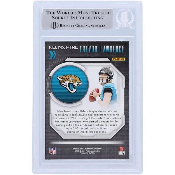 Trevor Lawrence Signed 2021 Panini Playbook Rookie Card | Beckett Authenticated