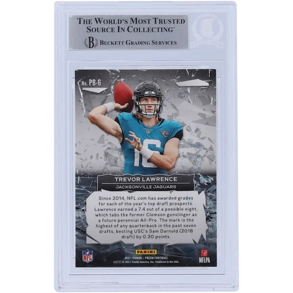 Trevor Lawrence Signed 2021 Panini Prizm Break Rookie Card | Beckett Authenticated