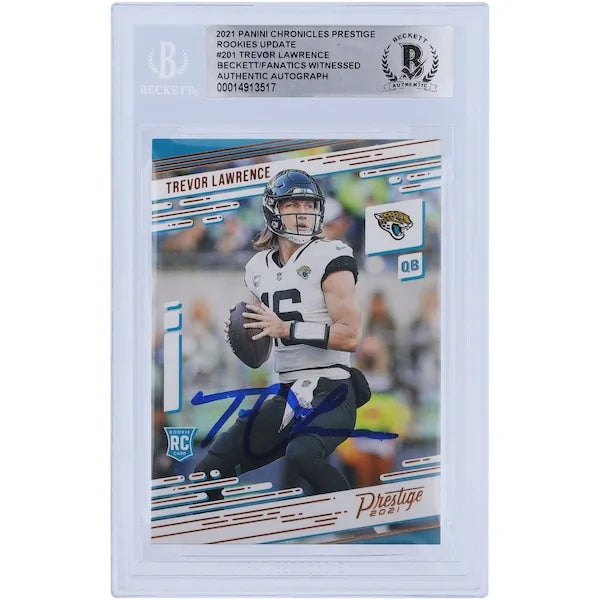 Trevor Lawrence Signed 2021 Panini Prestige Update #201 Rookie Card | Jaguars