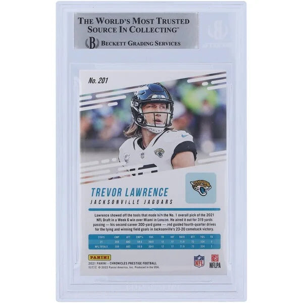 Trevor Lawrence Signed 2021 Panini Prestige Update #201 Rookie Card | Jaguars