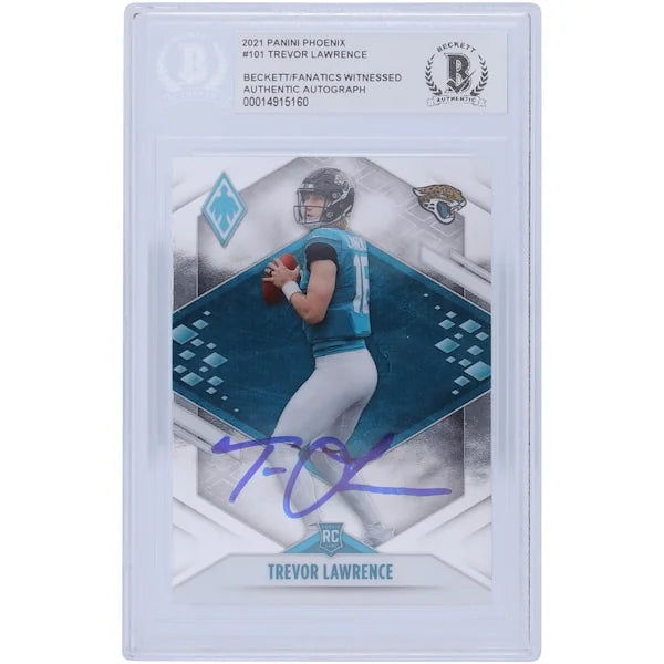Trevor Lawrence Signed 2021 Panini Phoenix #101 Rookie Card | Beckett Authenticated