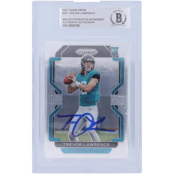 Trevor Lawrence Signed 2021 Panini Prizm #331 Rookie Card | Beckett Authenticated