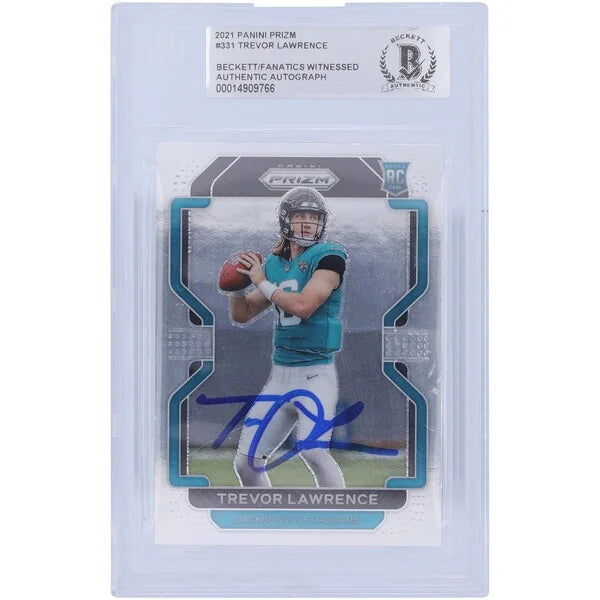 Trevor Lawrence Signed 2021 Panini Prizm #331 Rookie Card | Beckett Authenticated