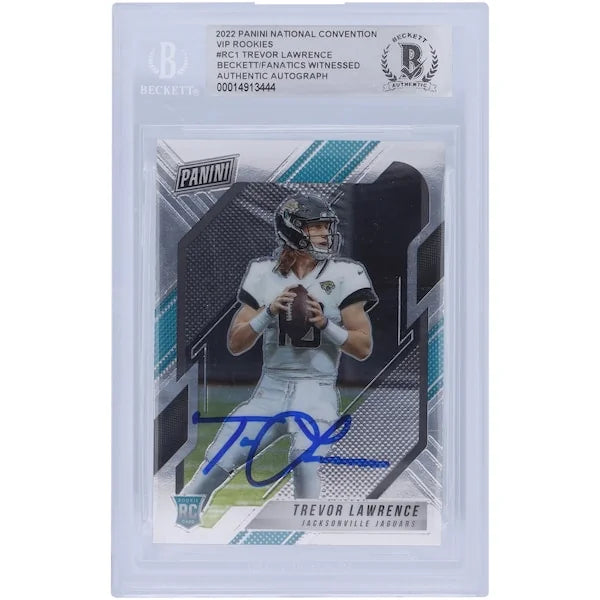 Trevor Lawrence Signed 2022 Panini The National VIP #RC1 Card | Beckett Authenticated