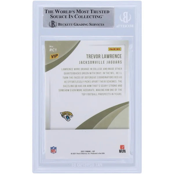 Trevor Lawrence Signed 2022 Panini The National VIP #RC1 Card | Beckett Authenticated