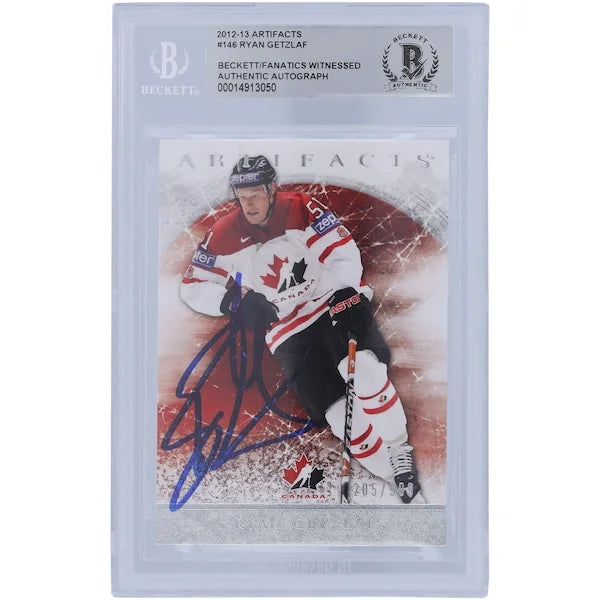 Ryan Getzlaf Signed 2012-13 Upper Deck Artifacts #146 | Team Canada Limited Edition