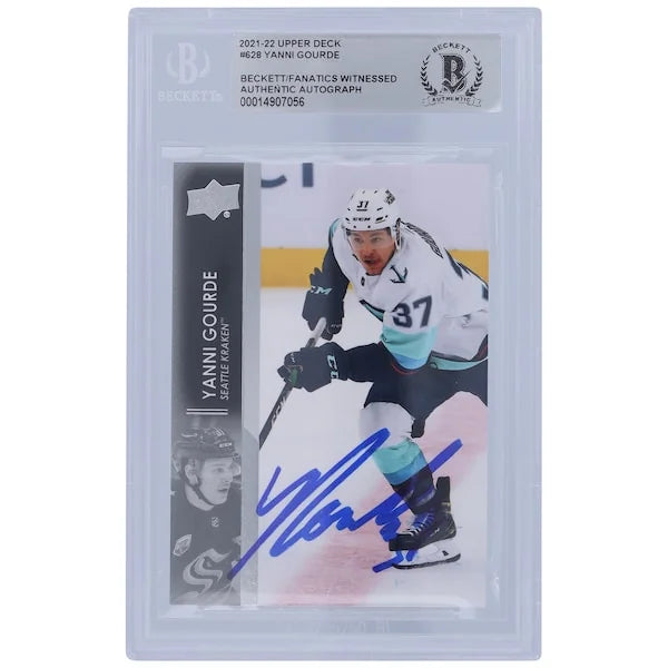Yanni Gourde Signed 2021-22 Upper Deck Extended Series #628 Card | Beckett Authenticated