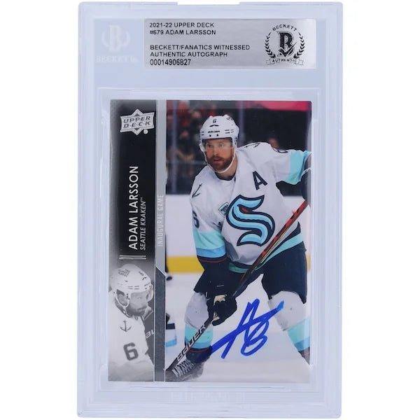 Adam Larsson Signed 2021-22 Upper Deck Extended Series #679 Card | Beckett Authenticated