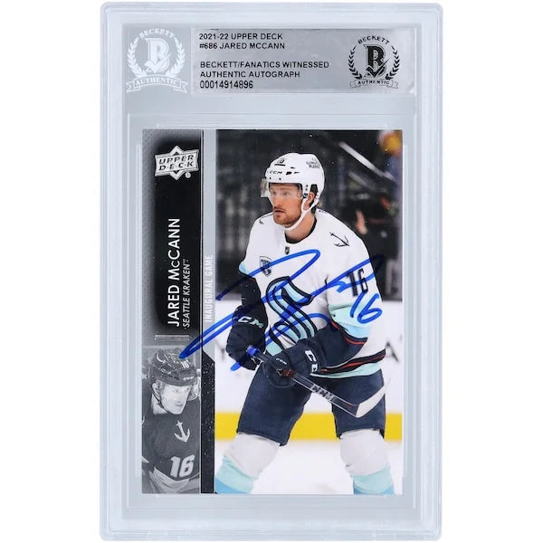 Jared McCann Signed 2021-22 Upper Deck Extended Series #686 Card | Authenticated