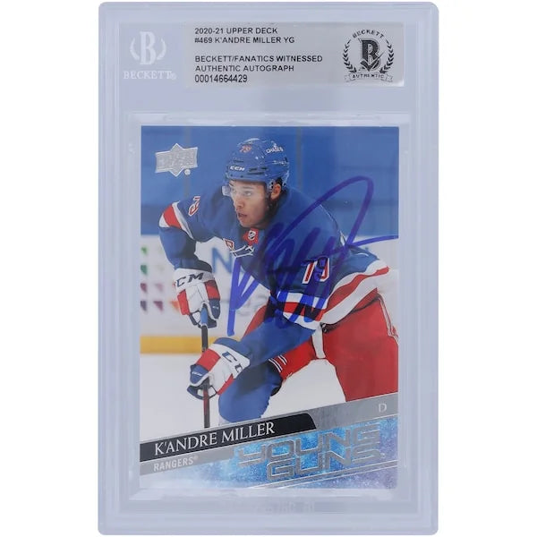 K'Andre Miller Signed 2020-21 Upper Deck Young Guns #469 Rookie Card | Authenticated