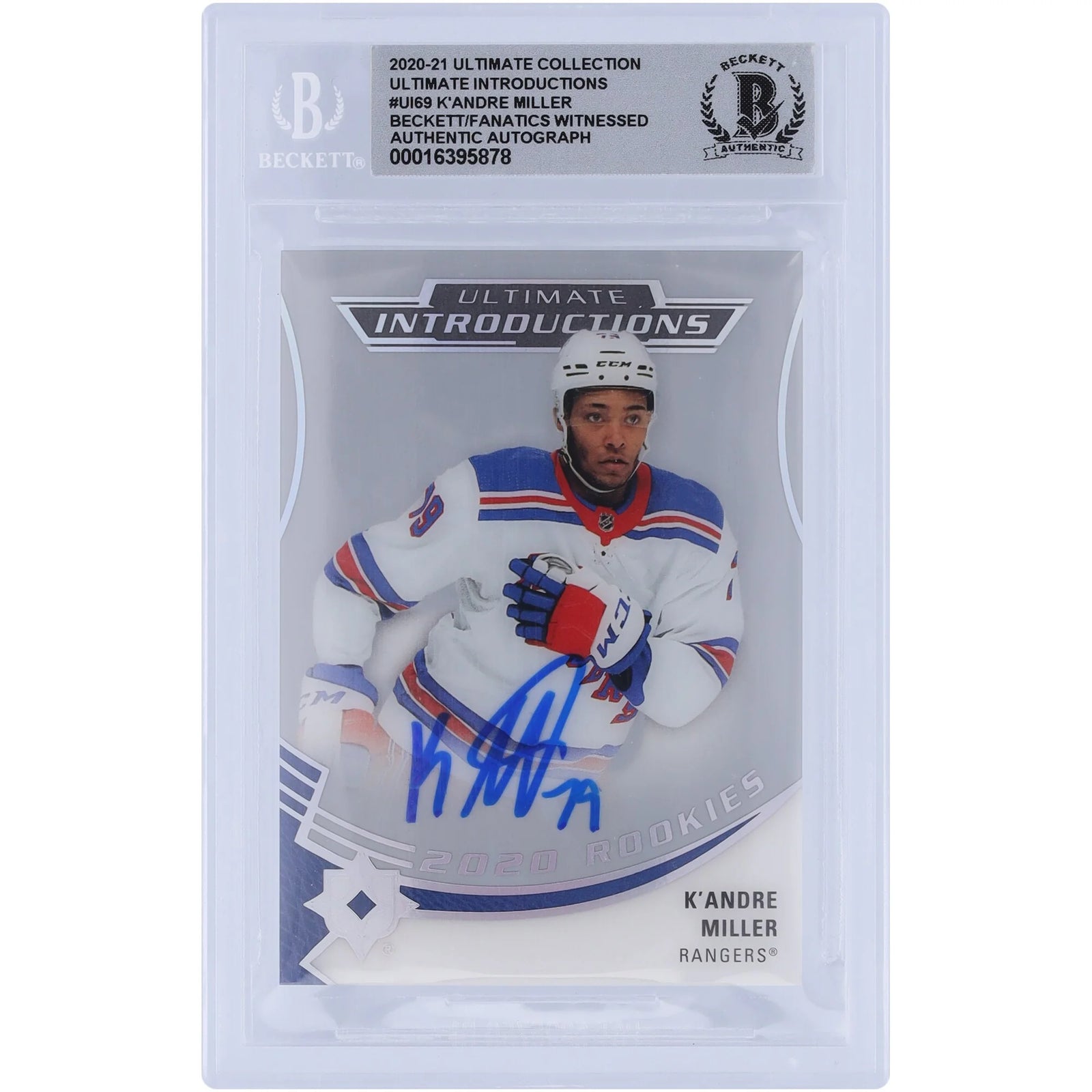 K'Andre Miller Signed 2020-21 Upper Deck Ultimate Collection Rookie Card | Beckett 10