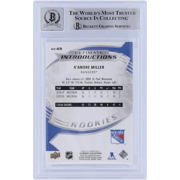 K'Andre Miller Signed 2020-21 Upper Deck Ultimate Collection Rookie Card | Beckett Authent
