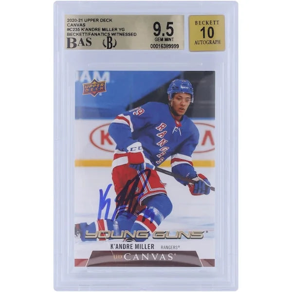 K'Andre Miller Signed 2020-21 Upper Deck Young Guns Canvas Rookie #C235 Card | Beckett Aut