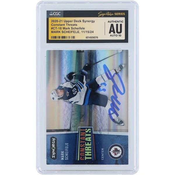 Mark Scheifele Signed 2020-21 Upper Deck Synergy Card | CGC Graded