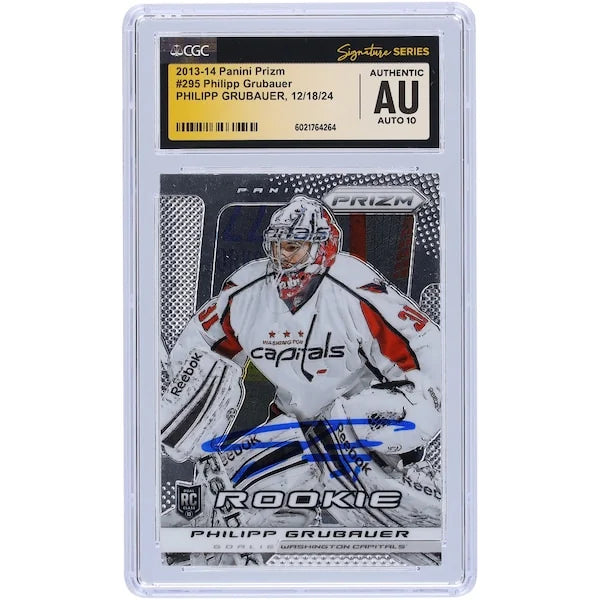 Philipp Grubauer Signed 2013-14 Panini Prizm #295 Rookie Card | CGC Authenticated
