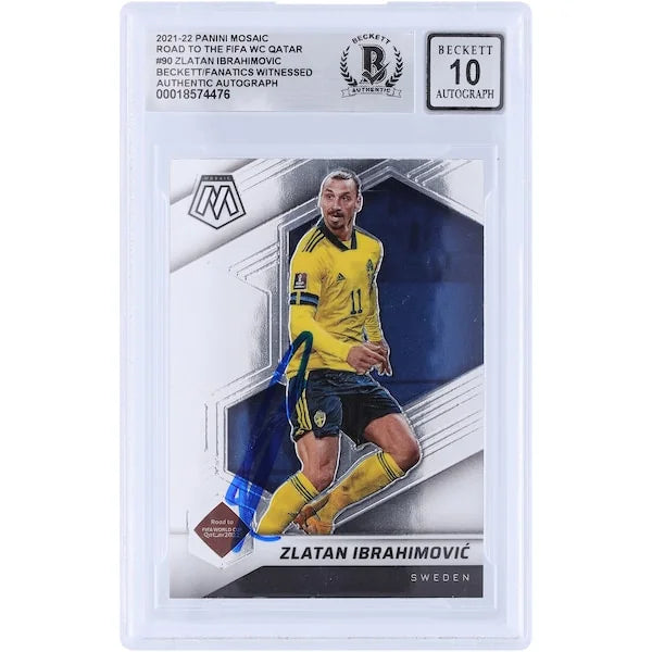 Zlatan Ibrahimovic Signed 2021-22 Panini Mosaic Road to FIFA World Cup Qatar #90 | Beckett