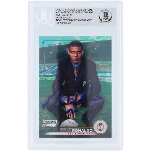 Ronaldo Signed 2022-23 Topps Stadium Club Chrome UEFA Refractor #9 #/225