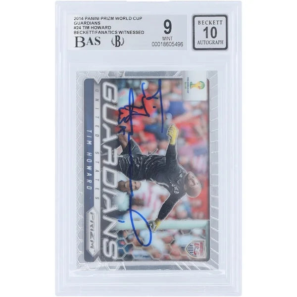 Tim Howard Signed 2014 Panini Prizm World Cup Guardians #24 | Beckett 9