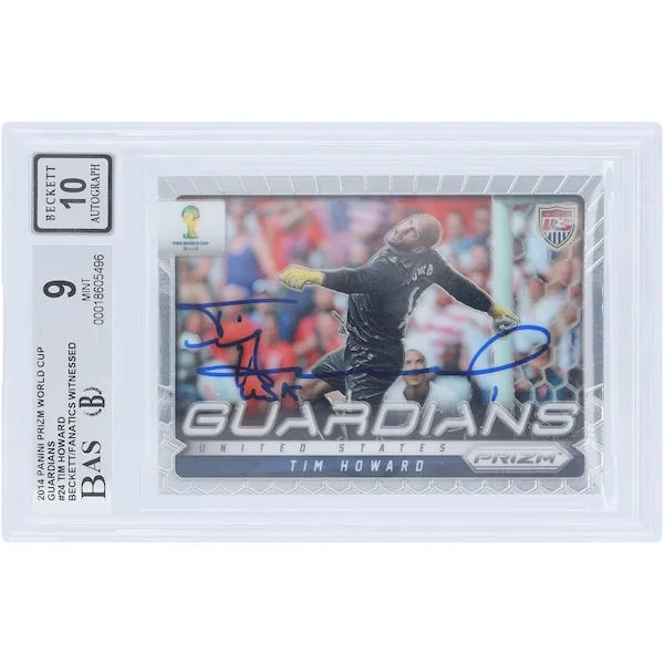 Tim Howard Signed 2014 Panini Prizm World Cup Guardians #24 | Beckett 9