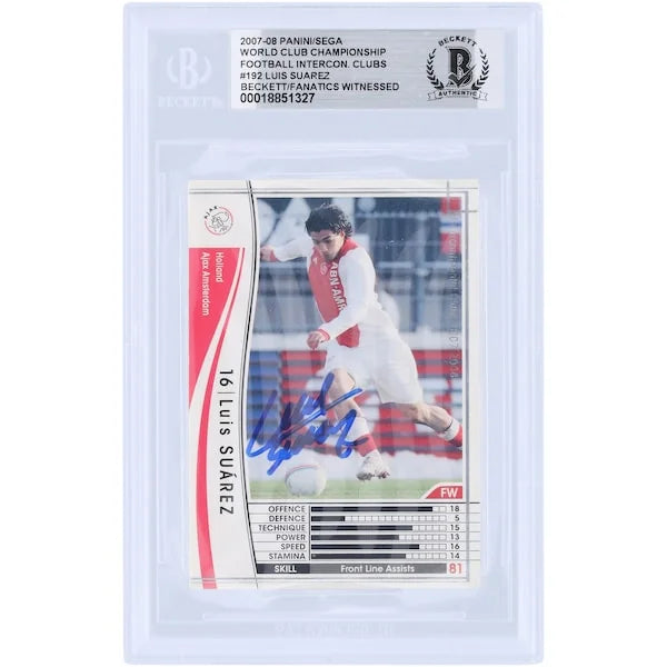 Luis Suarez Signed 2007-08 Panini Sega #192 Card | Ajax Rookie