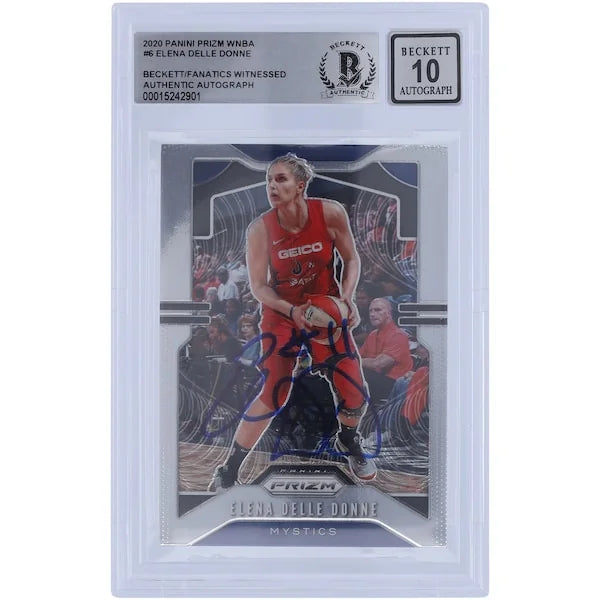 Elena Delle Donne Signed 2020 Panini Prizm #6 Card | BGS 10