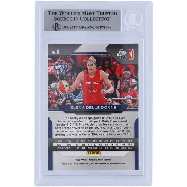 Elena Delle Donne Signed 2021 Panini Prizm #81 | Beckett Authenticated