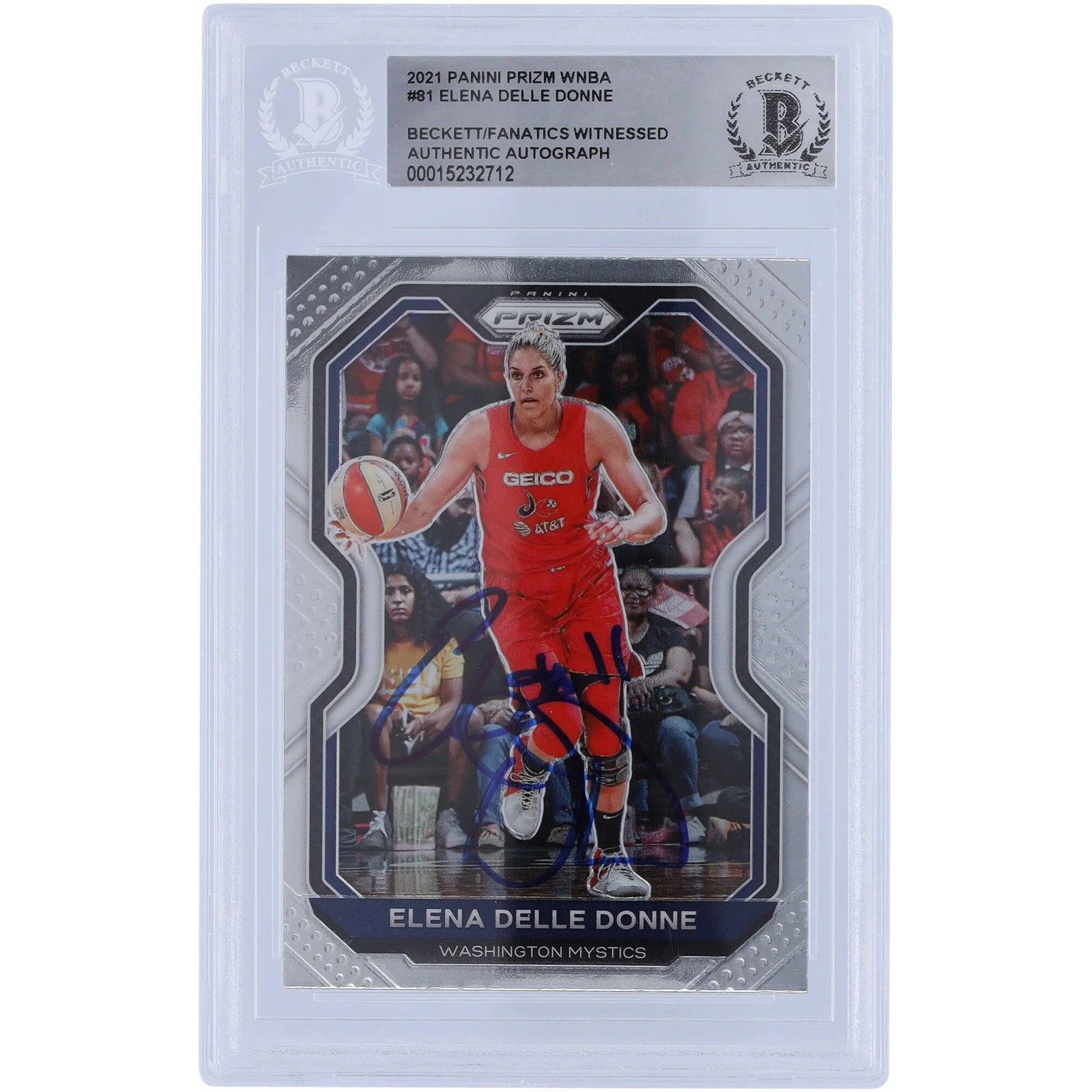 Elena Delle Donne Signed 2021 Panini Prizm #81 | Beckett Authenticated