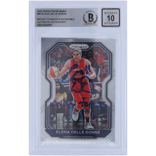 Elena Delle Donne Signed 2021 Panini Prizm #81 Card | BGS 10 Autograph