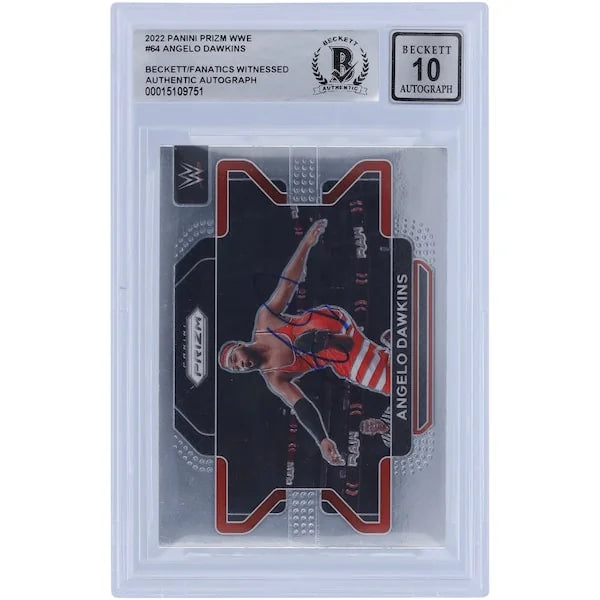 Angelo Dawkins Signed 2022 Panini Prizm #64 | BGS 10 Autograph