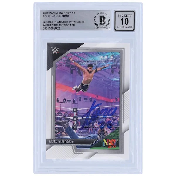 Cruz Del Toro Signed 2022 Panini NXT 2.0 #79 Card | Beckett 10
