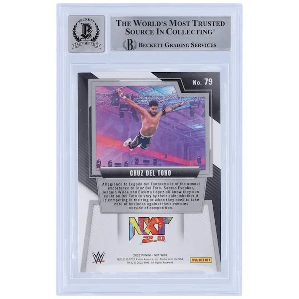 Cruz Del Toro Signed 2022 Panini NXT 2.0 #79 Card | Beckett 10