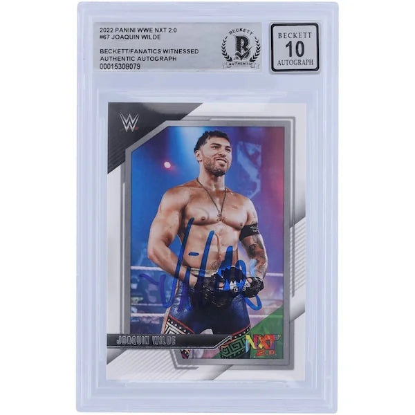Joaquin Wilde Signed 2022 Panini NXT 2.0 #67 Card | Graded 10